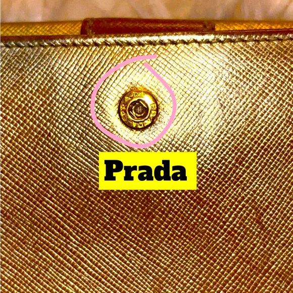 Authentic Prada Snap Wallet - Picture 10 of 11